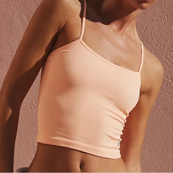 Free People Tighten Up Tank Top in Melon Size XL NWOT - Picture 1 of 8